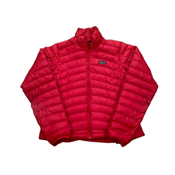 Patagonia Women's Down Sweater Jacket Full Zip Pink 84682 Size Small